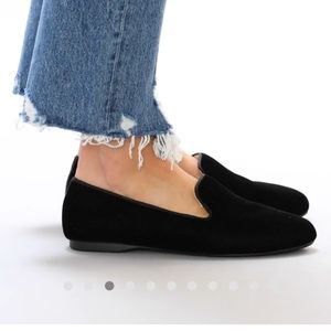 Birdies The Starling Velvet Slipper Flat